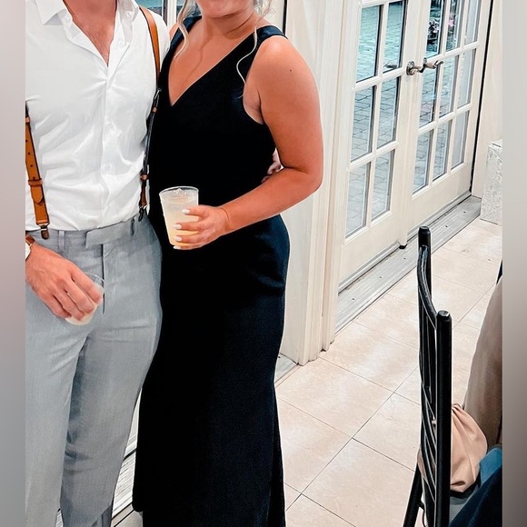 Dessy Collection Bella Bridesmaids Dress BB116 | Crepe | Midnight Navy - Picture 7 of 9